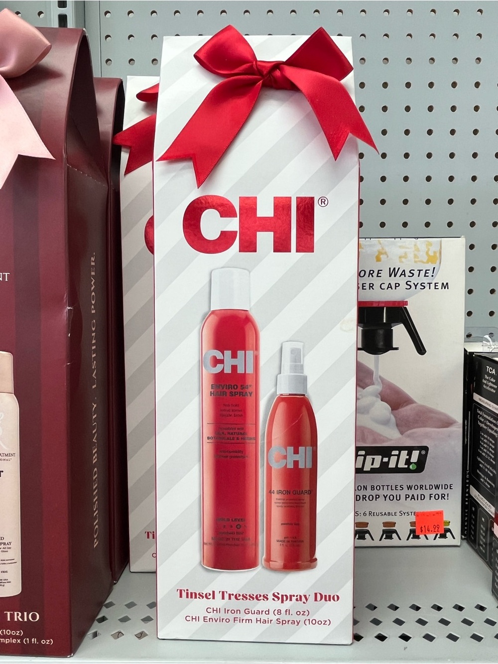 CHI Tinsel Tresses Spray Duo — Red Styling & Protection Set